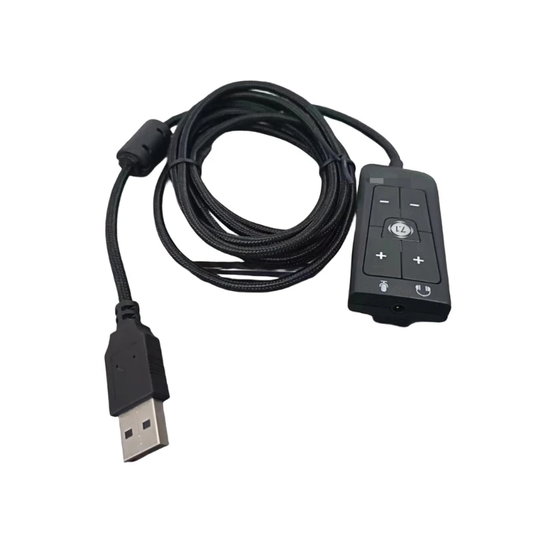 

USB-адаптер M17B, внешняя звуковая карта, разъемы для наушников и микрофона 3,5 мм для Cloud2 7,1