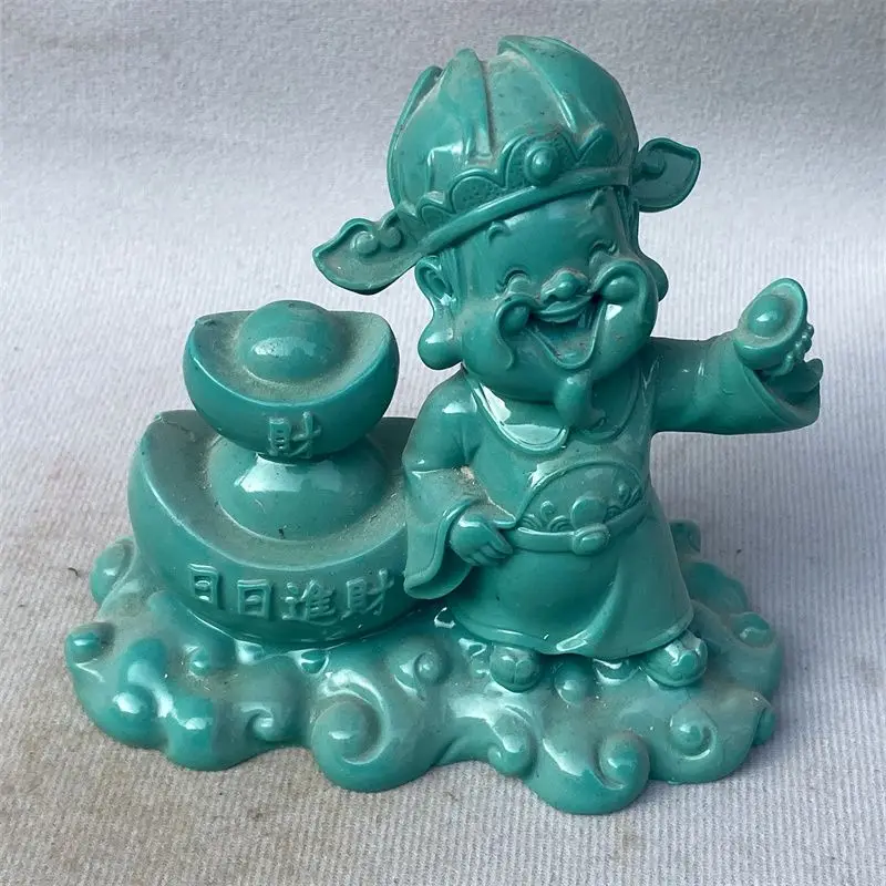 Chinese Natural Turquoise Handcarved Exquisite Ancient Little God of Wealth Decorations Statues Carving Living Room Home
Chinese Natural Turquoise Handcarved Exquisite Ancient Little God of Wealth Decorations Statues Carving Living Room Home