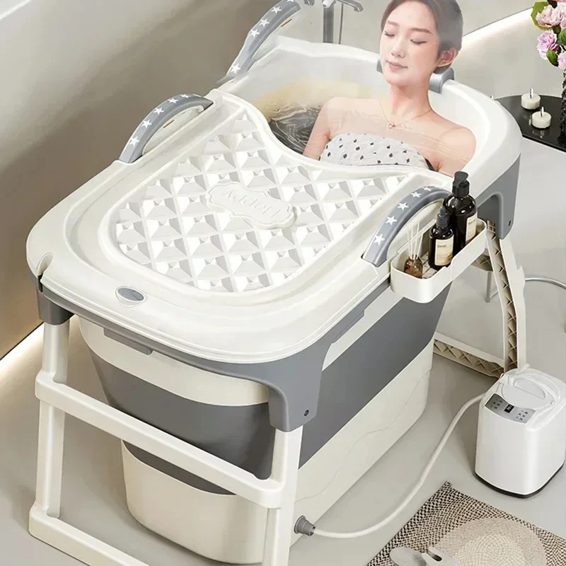 Modern Plastic Bathtub for Bathroom Simple Thickened Portable Folding Bathtub Sitting Bath Steaming Household Portable Bathtubs
Modern Plastic Bathtub for Bathroom Simple Thickened Portable Folding Bathtub Sitting Bath Steaming Household Portable Bathtubs