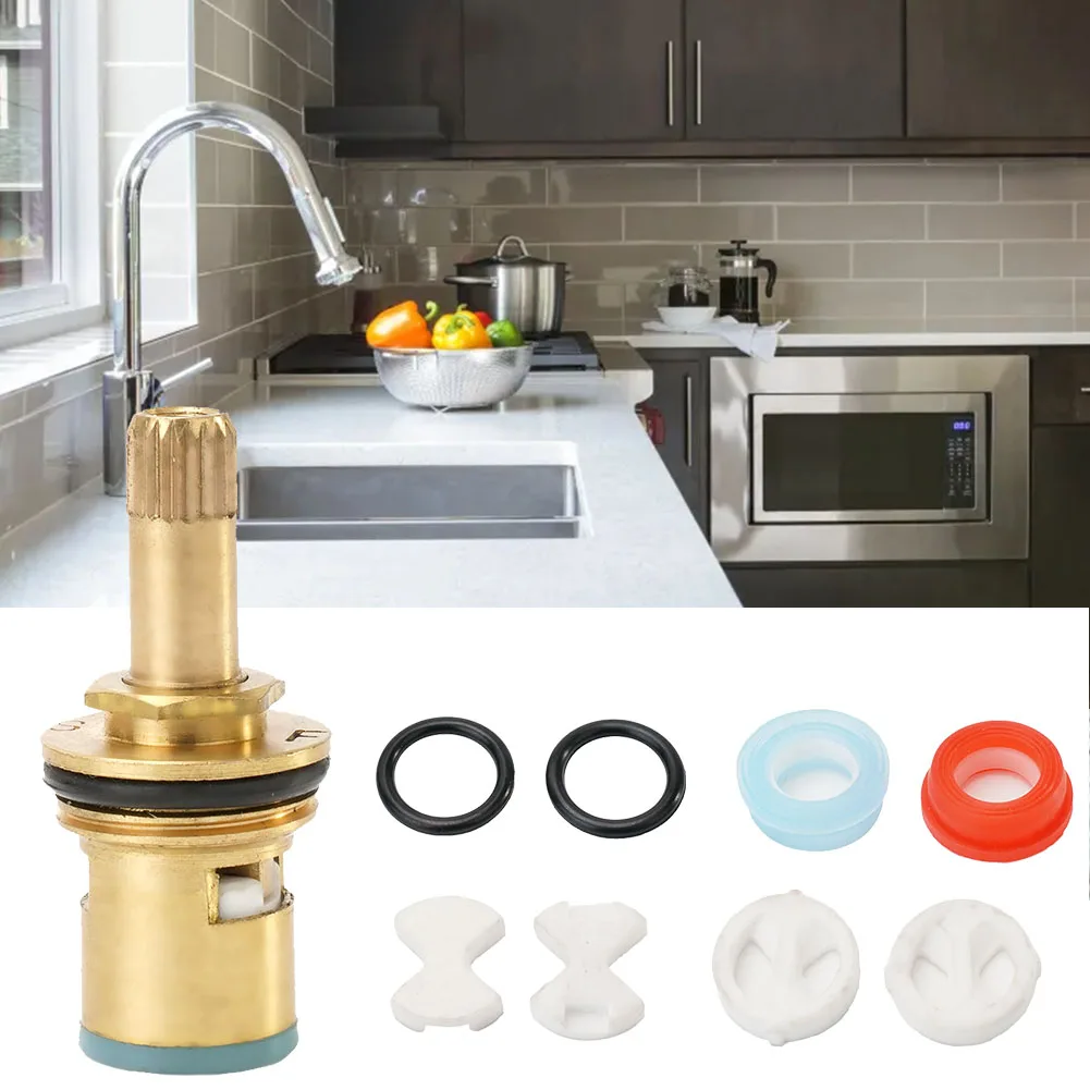 Kitchen Bathroom Faucet Valve Spool Ceramic Disc Silicon Washer Gasket Insert Set 1/2'' Bathroom Tap Valve Water Tap Accessory
Kitchen Bathroom Faucet Valve Spool Ceramic Disc Silicon Washer Gasket Insert Set 1/2'' Bathroom Tap Valve Water Tap Accessory