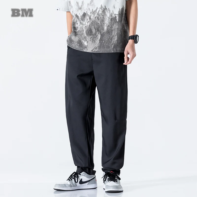 2022 Chinese Style Thin Ice Silk Casual Trousers Loose Plus Size Straight Sweatpants Men Clothing Summer Pants Male Joggers
2022 Chinese Style Thin Ice Silk Casual Trousers Loose Plus Size Straight Sweatpants Men Clothing Summer Pants Male Joggers