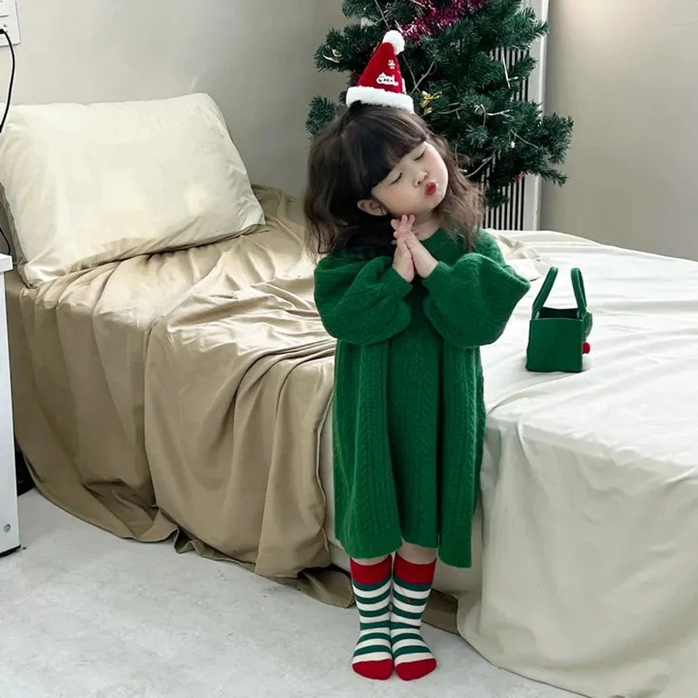Toddler Kids Knit Sweater Dresses for Girls Green Thick Pullover Long Sweaters Baby Girl Casual Dressfits 1-10 Years
Toddler Kids Knit Sweater Dresses for Girls Green Thick Pullover Long Sweaters Baby Girl Casual Dressfits 1-10 Years