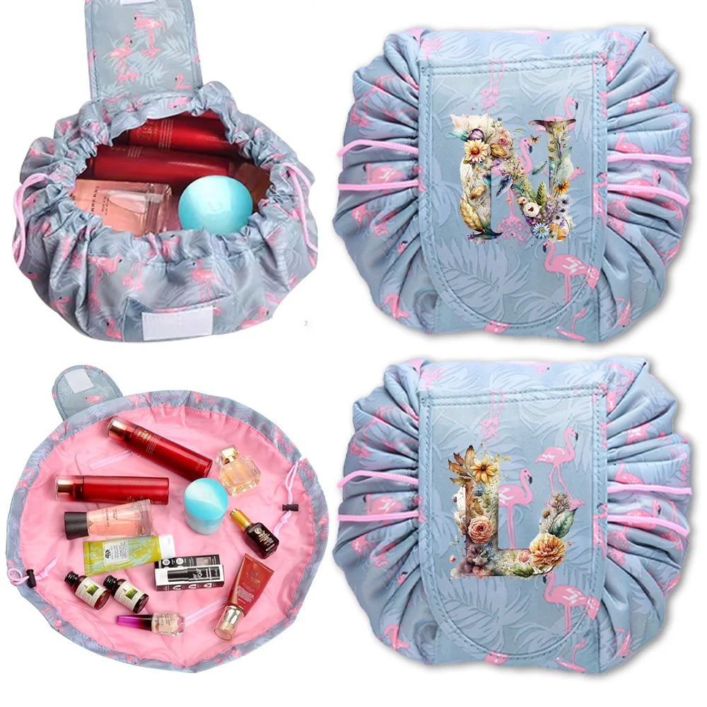 Women Drawstring Cosmetic Bag Travel Storage Makeup Bag Organizer Make Up Portable Waterproof Toiletry Beauty Case Floral Letter
Women Drawstring Cosmetic Bag Travel Storage Makeup Bag Organizer Make Up Portable Waterproof Toiletry Beauty Case Floral Letter