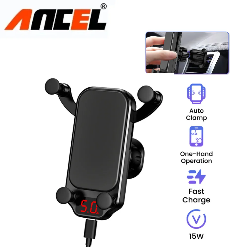 ANCEL IC301 Car Wireless Charger Magnetic Auto Car Mount Phone Holder For Car mounted wireless charging current display Fast Cha
ANCEL IC301 Car Wireless Charger Magnetic Auto Car Mount Phone Holder For Car mounted wireless charging current display Fast Cha