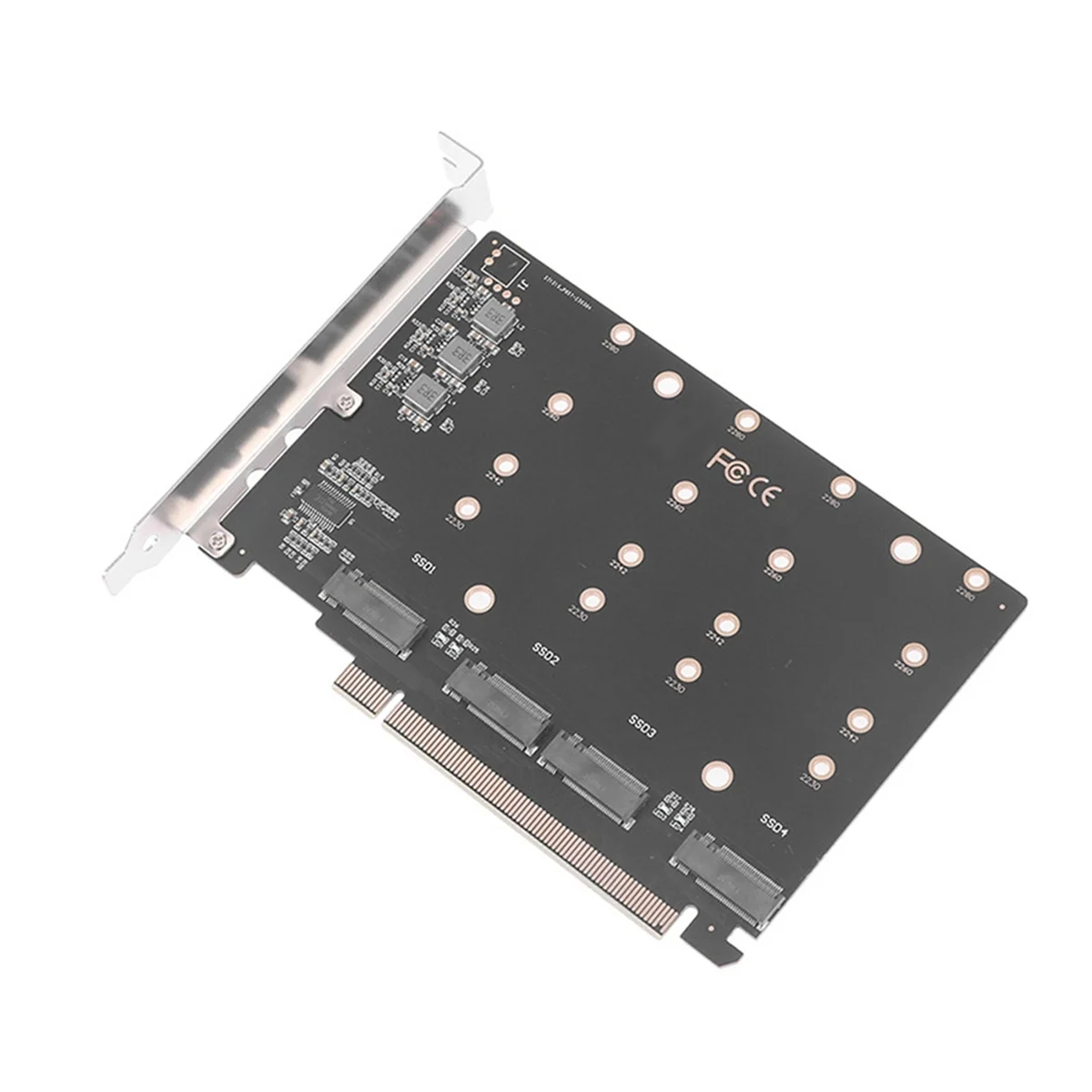 

PCIe 4,0 5,0 X16 до 4 портов NVMe M.2 NGFF SSD адаптер разделенная карта многофункциональный удобный портативный адаптер