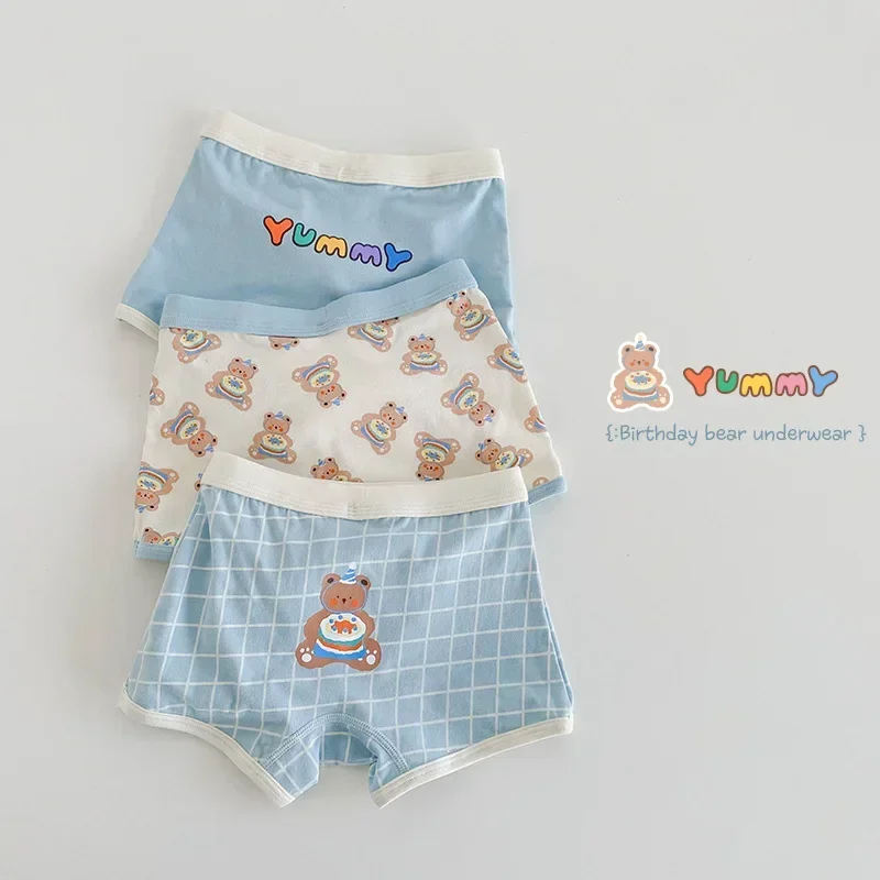 N129 Children's New Cartoon Bear Underwear Pure Cotton Breathable Class A Boxer Underwear for Boys
N129 Children's New Cartoon Bear Underwear Pure Cotton Breathable Class A Boxer Underwear for Boys