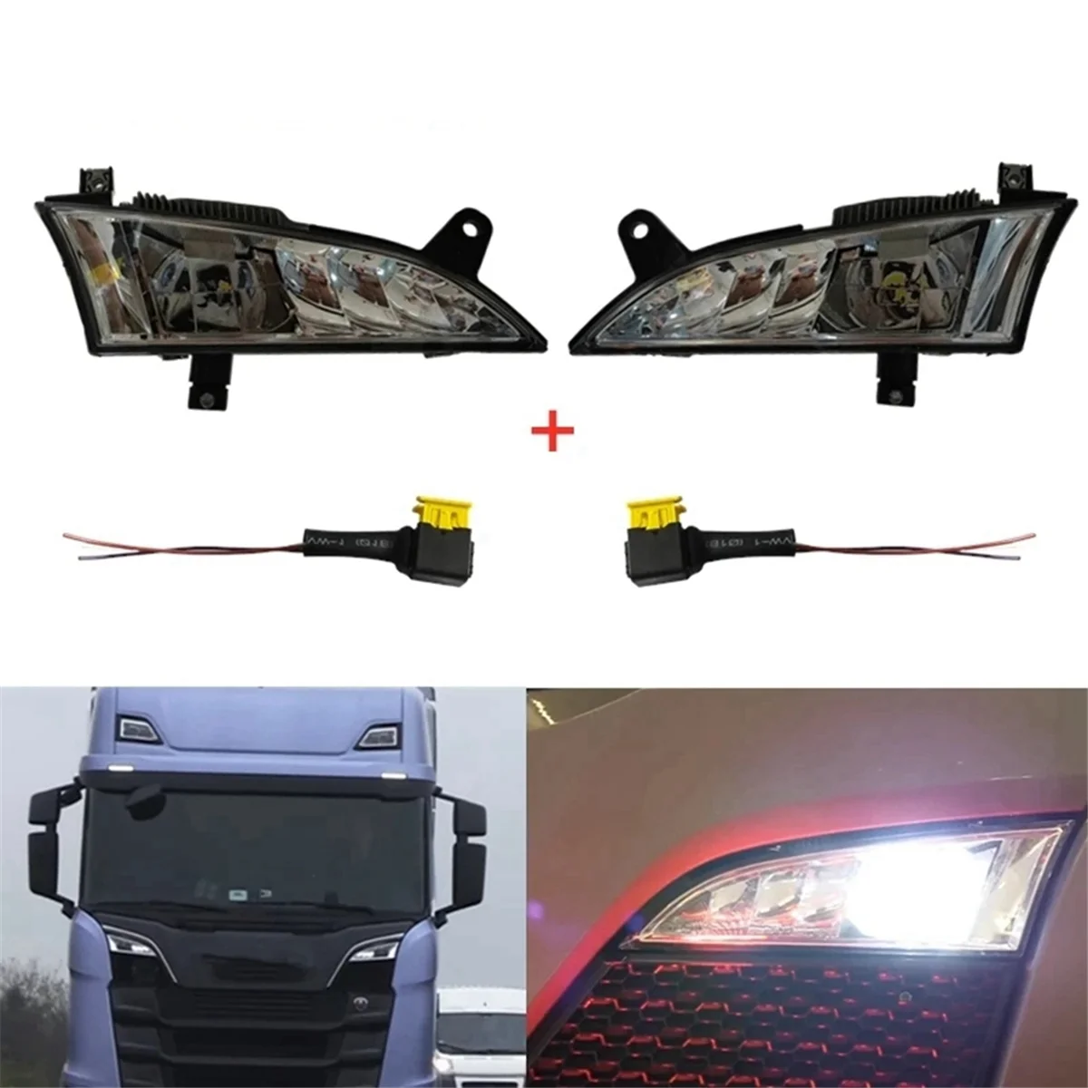 

24V Car RH Fog Lamp for Scania Truck Panel Lights R Series S Series R650 S730 S500 Fog Lights 2552712