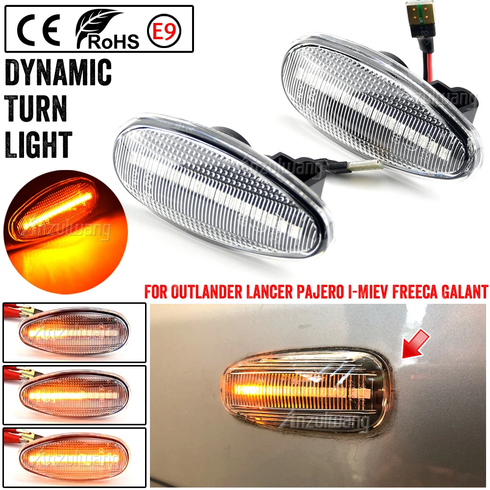Dynamic LED Side Marker Lamp Turn Signal Blinker Lights For Mitsubishi Pajero Shogun 3 Sport K9 Galant Outlander Lancer MR522027
Dynamic LED Side Marker Lamp Turn Signal Blinker Lights For Mitsubishi Pajero Shogun 3 Sport K9 Galant Outlander Lancer MR522027