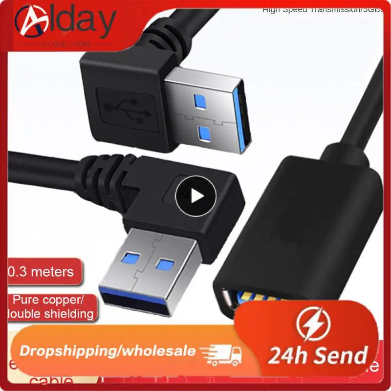 

Extension Cable USB 3.0 Male to Female Right Angle 90 Degree USB Adapter UP/Down/Left/Right Cabo USB 0.2M