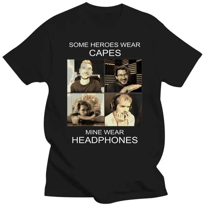 Markiplier and Jacksepticeye Heroes Short Sleeve Men's T-Shirt Size Cartoon T-shirt Men New Street Oversize Loose Gym Tops
Markiplier and Jacksepticeye Heroes Short Sleeve Men's T-Shirt Size Cartoon T-shirt Men New Street Oversize Loose Gym Tops
