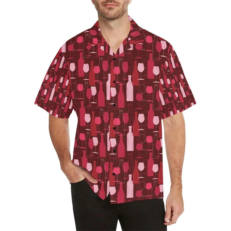 

Short Sleeve Hawaii Shirts Men's Fashion Shirt Street Casual Blouse 2024 Summer Men Clothing Vocation Party Camisas Male Lapel