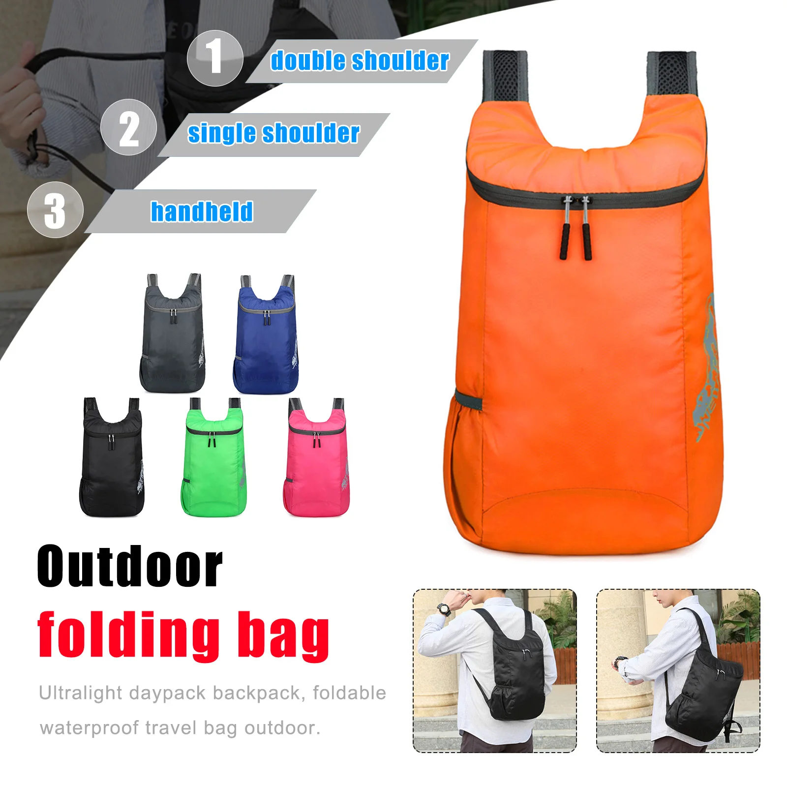 20L Cycling Bapack Waterproof Outdoor Bag Foldable Hiking Climbing Backpack Travel Storage Daypack Bag Accessory
20L Cycling Bapack Waterproof Outdoor Bag Foldable Hiking Climbing Backpack Travel Storage Daypack Bag Accessory