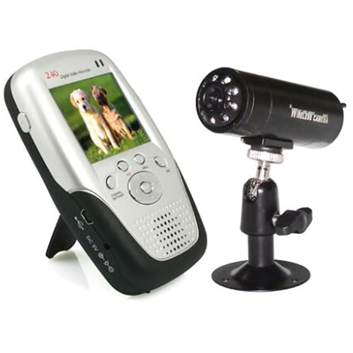 

2.4 inch IPS Screen Wireless Intercom Video Baby Monitor IR Night Vision Nanny Security Camera 2.4Ghz Babysitter