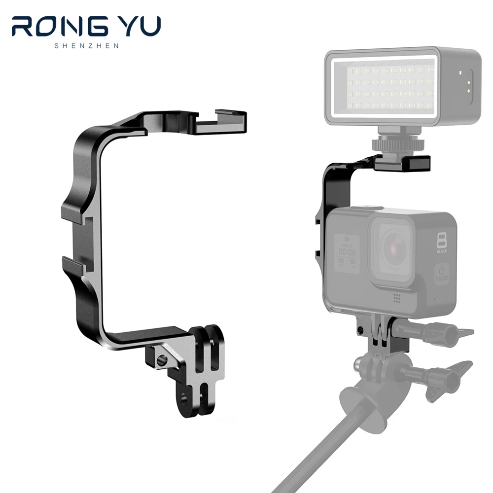 Металлический каркас для экшн-камеры штатив для вспышки телефон держатель w Холодный башмак адаптер для GoPro 12 11 10 9 8 Sjcam DJI Osmo 
Металлический каркас для экшн-камеры штатив для вспышки телефон держатель w Холодный башмак адаптер для GoPro 12 11 10 9 8 Sjcam DJI Osmo