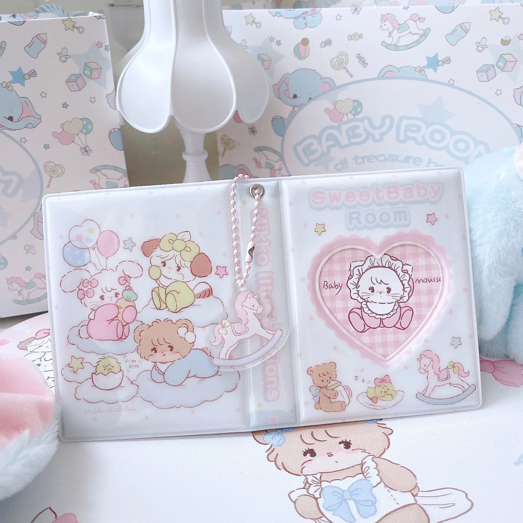 Cartoon Photocard Collect Book Kpop Holder Book Card Bag Mini 3inch Photo Album with Keychain 32pocket
Cartoon Photocard Collect Book Kpop Holder Book Card Bag Mini 3inch Photo Album with Keychain 32pocket