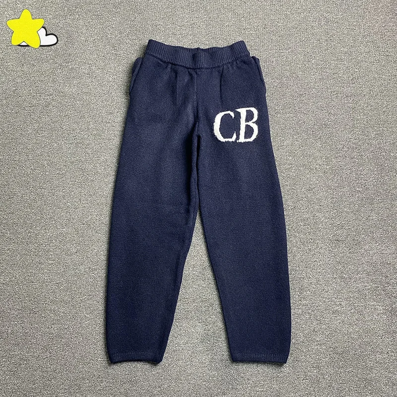 

Royal Blue Blackish Green Casual Fashion Cole Buxton Sweater Men Women 1:1 Tags Classic CB Logo Jacquard Knit Pants Oversized