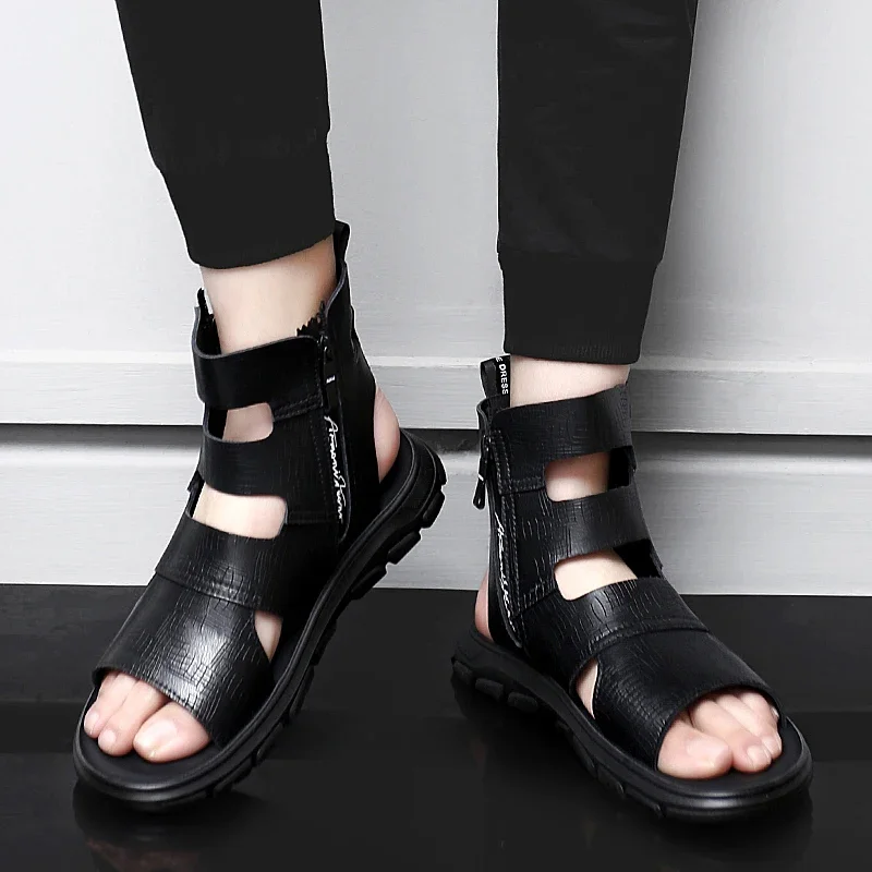Summer New Men Shoes 2023 Fashion Hollow High Top Sandals ROMAN Men Sandals Genuine Leather Casual Shoes Men Beach Shoes
Summer New Men Shoes 2023 Fashion Hollow High Top Sandals ROMAN Men Sandals Genuine Leather Casual Shoes Men Beach Shoes