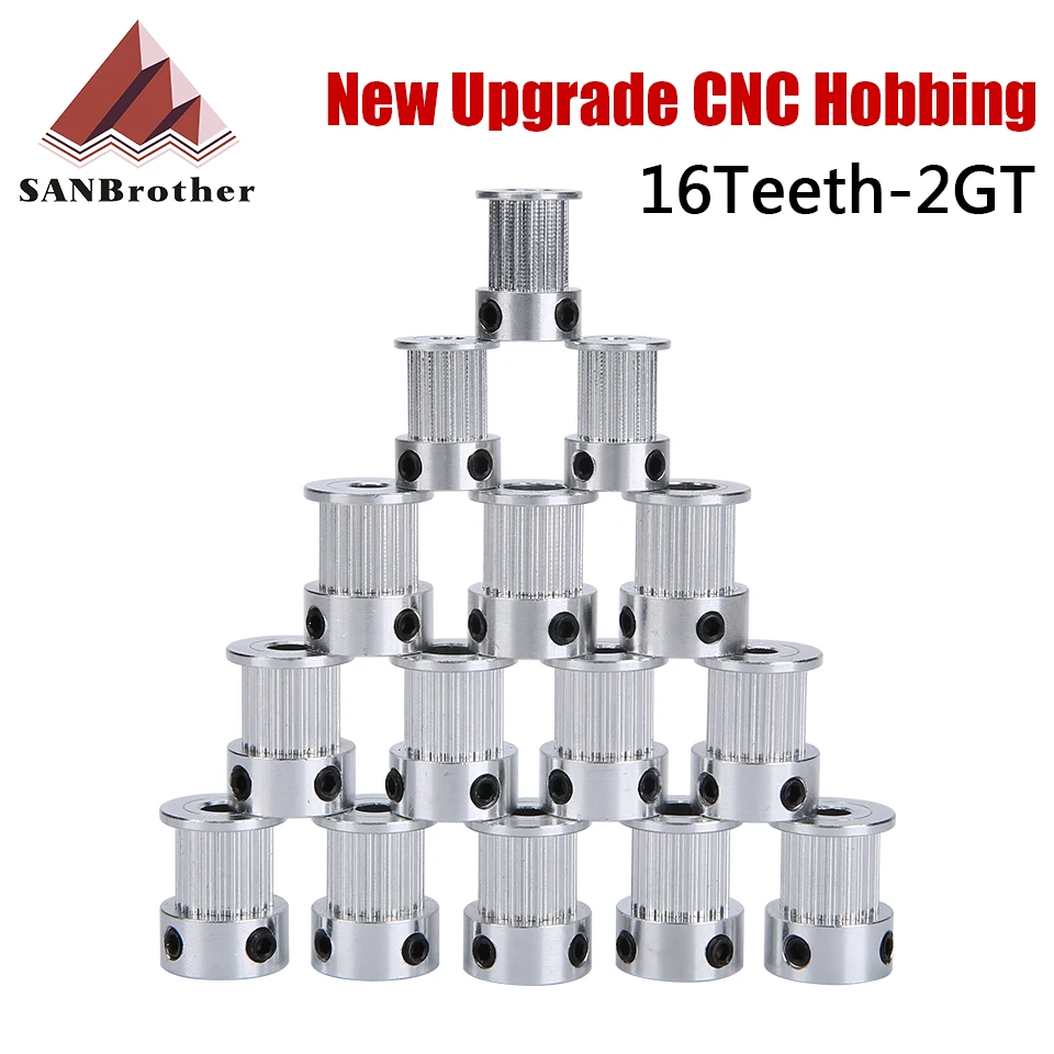 3D Printer Parts CNC GT2 Timing Pulley 16 Tooth 2GT Aluminum Bore 5mm 8mm Synchronous Wheels Gear For Width 6mm 10mm
3D Printer Parts CNC GT2 Timing Pulley 16 Tooth 2GT Aluminum Bore 5mm 8mm Synchronous Wheels Gear For Width 6mm 10mm