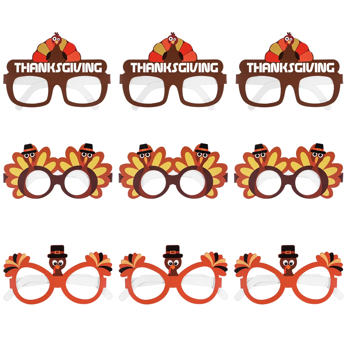 Thanksgiving Eyeglasses Frame DIY Paper Cartoon Glasses Funny Turkey Glasses Thanksgiving Costume Holiday Party Photo Props 9PCS
Thanksgiving Eyeglasses Frame DIY Paper Cartoon Glasses Funny Turkey Glasses Thanksgiving Costume Holiday Party Photo Props 9PCS