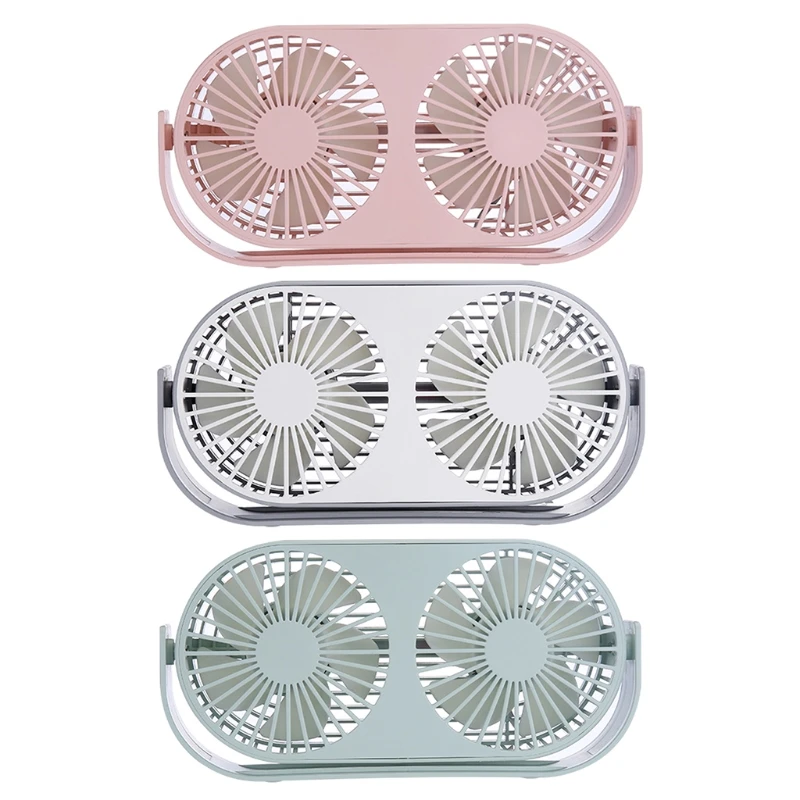 Double Desk Fan Small Tabletop Fan Portable 3 Cooling Speed Adjustable for Head 360 Degree Rotatable Fan for Dropship 
Double Desk Fan Small Tabletop Fan Portable 3 Cooling Speed Adjustable for Head 360 Degree Rotatable Fan for Dropship