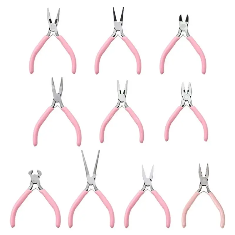 Durable Steel Jewelry Pliers Set for Beads Repairs Long Nose Round Nose Wire Cutting and Curved Pliers with Tweezers
Durable Steel Jewelry Pliers Set for Beads Repairs Long Nose Round Nose Wire Cutting and Curved Pliers with Tweezers