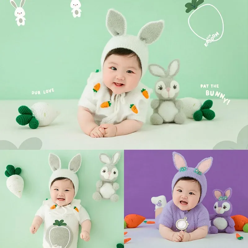 Little rabbit clothing baby photography props photography studio baby full moon hundred day photo clothing girl baby bebê
Little rabbit clothing baby photography props photography studio baby full moon hundred day photo clothing girl baby bebê