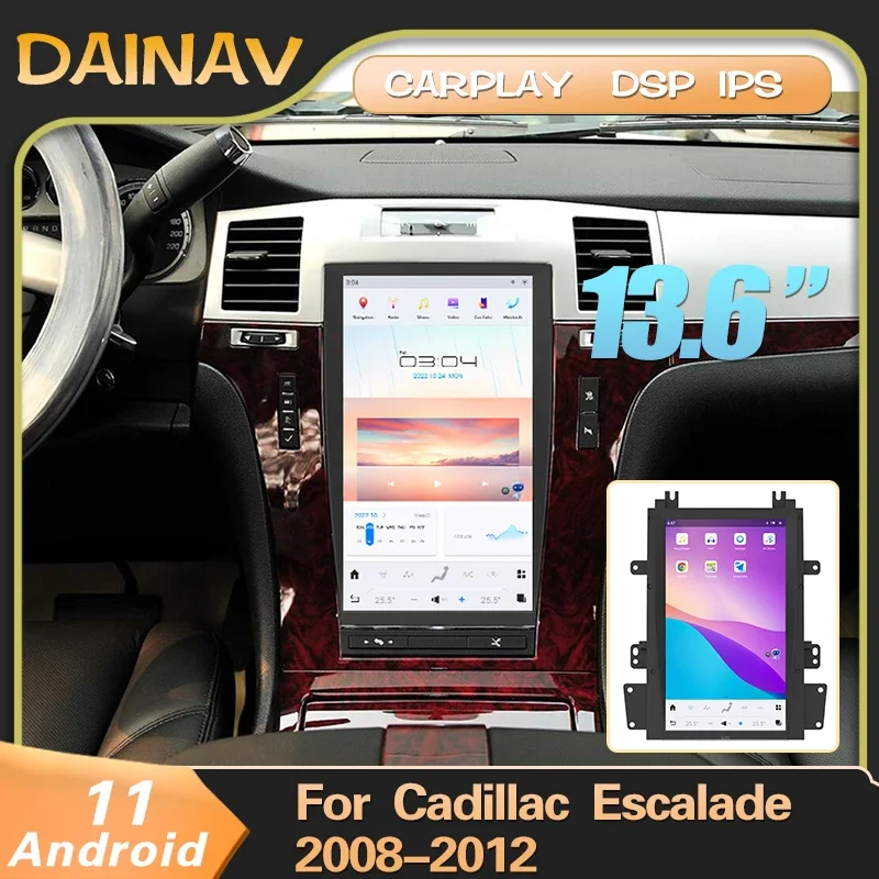 DAINAV 13.6 Inch Android Auto Car Radio For Cadillac Escalade 2008 2009-2012 Tesla Car stereo Multimedia Player GPS Navigation
DAINAV 13.6 Inch Android Auto Car Radio For Cadillac Escalade 2008 2009-2012 Tesla Car stereo Multimedia Player GPS Navigation