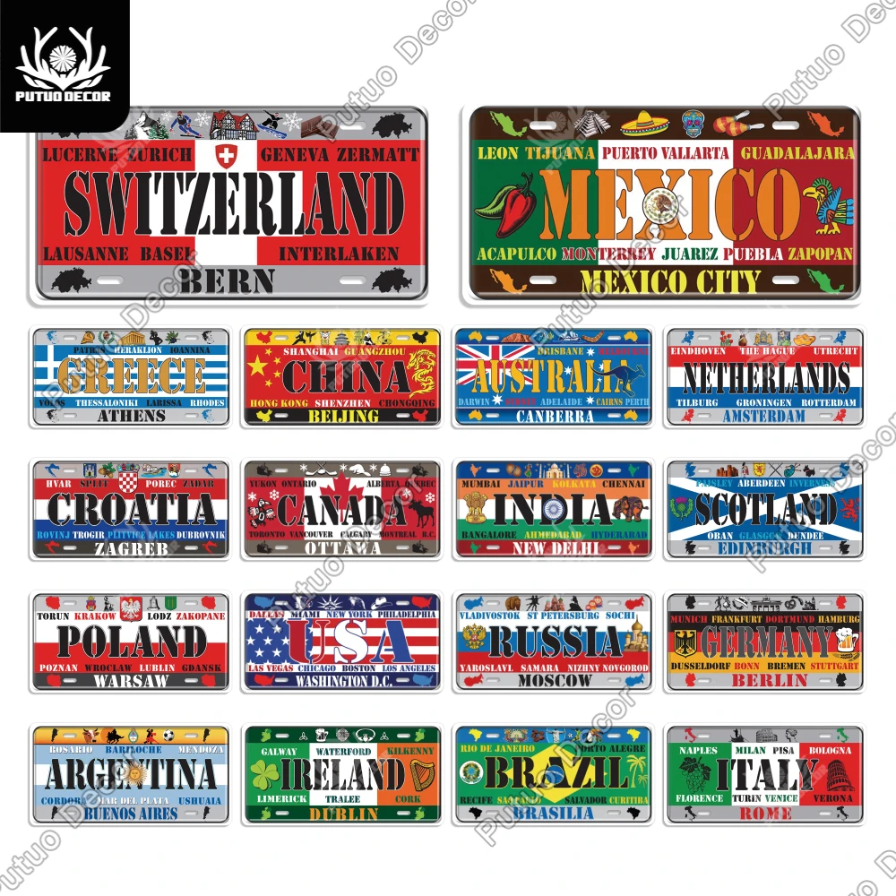 Putuo Decor National Style Decorative License Plate Vintage Plaque Metal Sign Wall Decor Home Bar Decor Painting Metal Poster
Putuo Decor National Style Decorative License Plate Vintage Plaque Metal Sign Wall Decor Home Bar Decor Painting Metal Poster