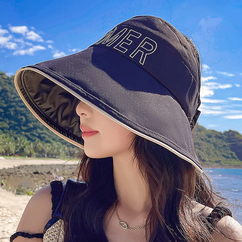 COKK Summer Hats For Women Empty Top Sunscreen Big Brim Female Foldable Sun Hat Cap Sunshade Casual Outdoor Sunhat
COKK Summer Hats For Women Empty Top Sunscreen Big Brim Female Foldable Sun Hat Cap Sunshade Casual Outdoor Sunhat