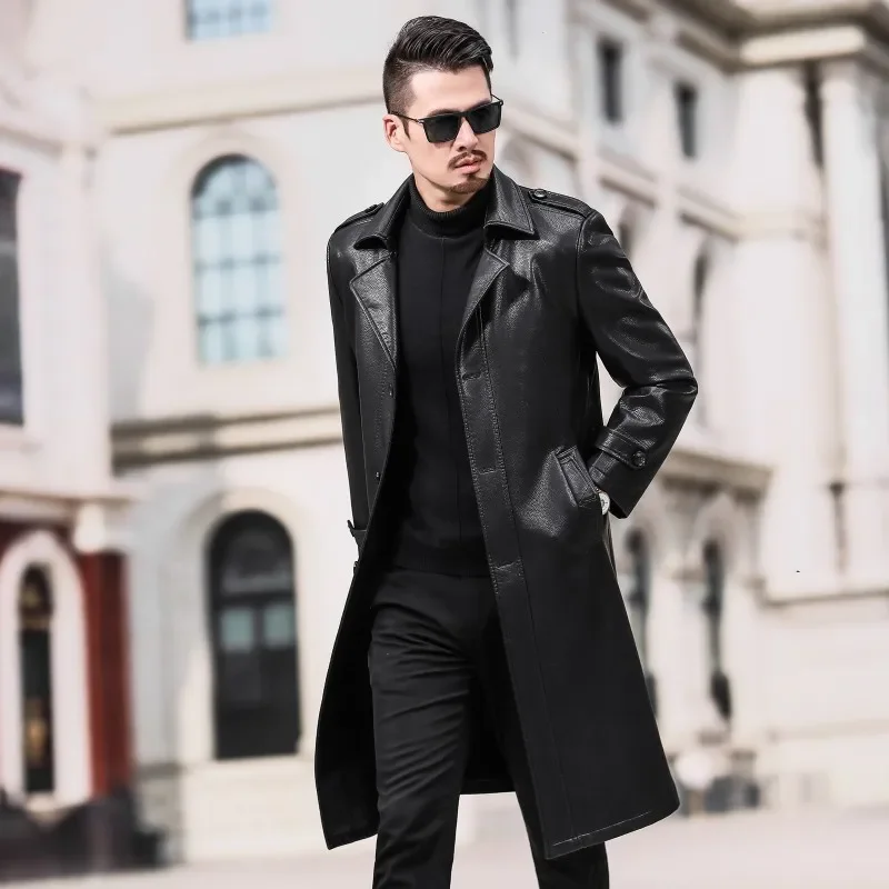 2023 Autumn/Winter Long Plush and Thickened Genuine Leather Coat Men's Knee Over Sheepskin Coat Men's Leather Windbreaker Coat
2023 Autumn/Winter Long Plush and Thickened Genuine Leather Coat Men's Knee Over Sheepskin Coat Men's Leather Windbreaker Coat