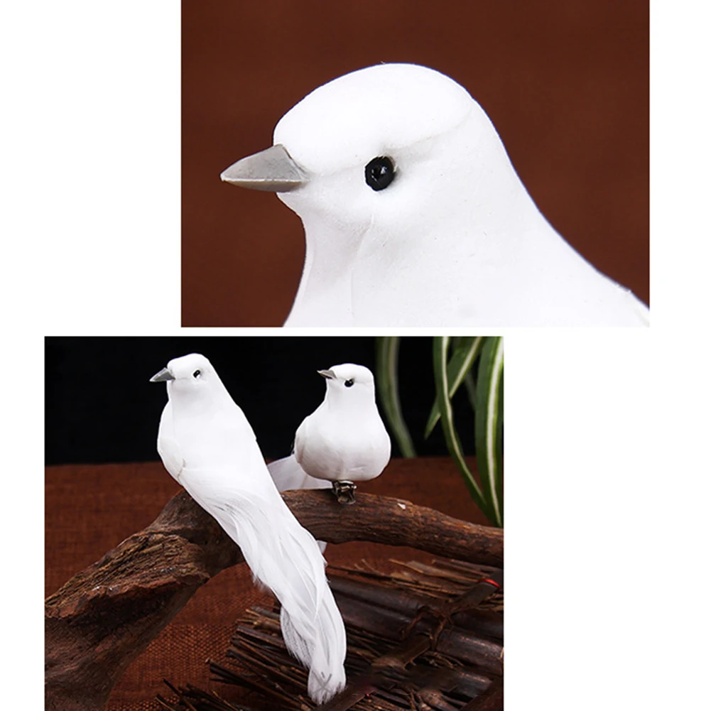 2pcs White Feather Artificial Foam Doves Lover Peace Doves Bird Home Decor Bird Ornaments Dove Decoration For Wedding Christmas
2pcs White Feather Artificial Foam Doves Lover Peace Doves Bird Home Decor Bird Ornaments Dove Decoration For Wedding Christmas