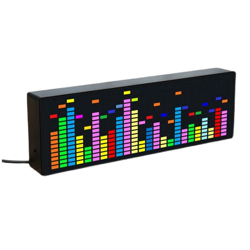 Color LED Music Spectrum Electronic Clock Rhythm Light Level Indicator (Voice+Wire Control)
Color LED Music Spectrum Electronic Clock Rhythm Light Level Indicator (Voice+Wire Control)