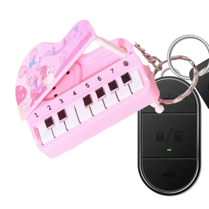 

Piano Pendant Keychain Musical Piano Keyboard Keyring Portable Musical Keyboards Style Key Chain for Backpacks Car Bag