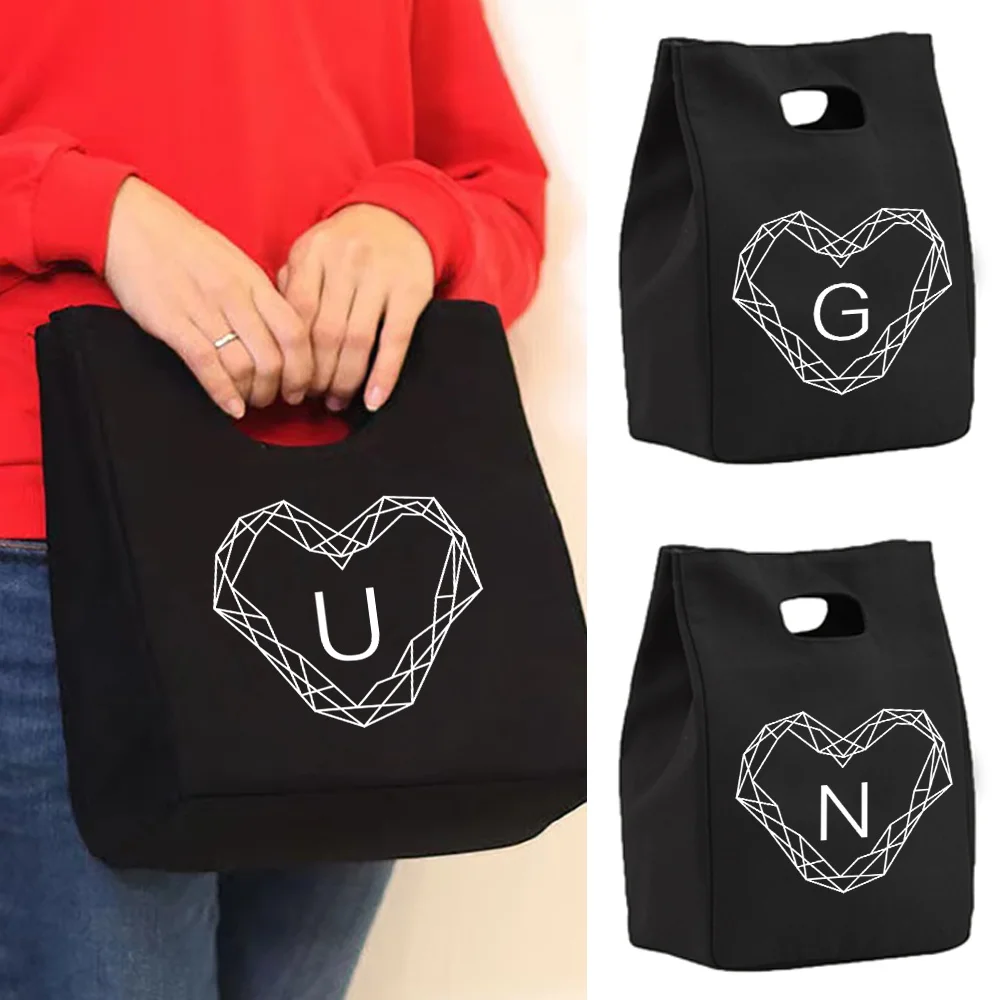 Insulated Canvas Lunch Bag for Women's Functional Lunch Box Portable Thermal Food Picnic Bag Diamond Letter Series Storage Pouch
Insulated Canvas Lunch Bag for Women's Functional Lunch Box Portable Thermal Food Picnic Bag Diamond Letter Series Storage Pouch