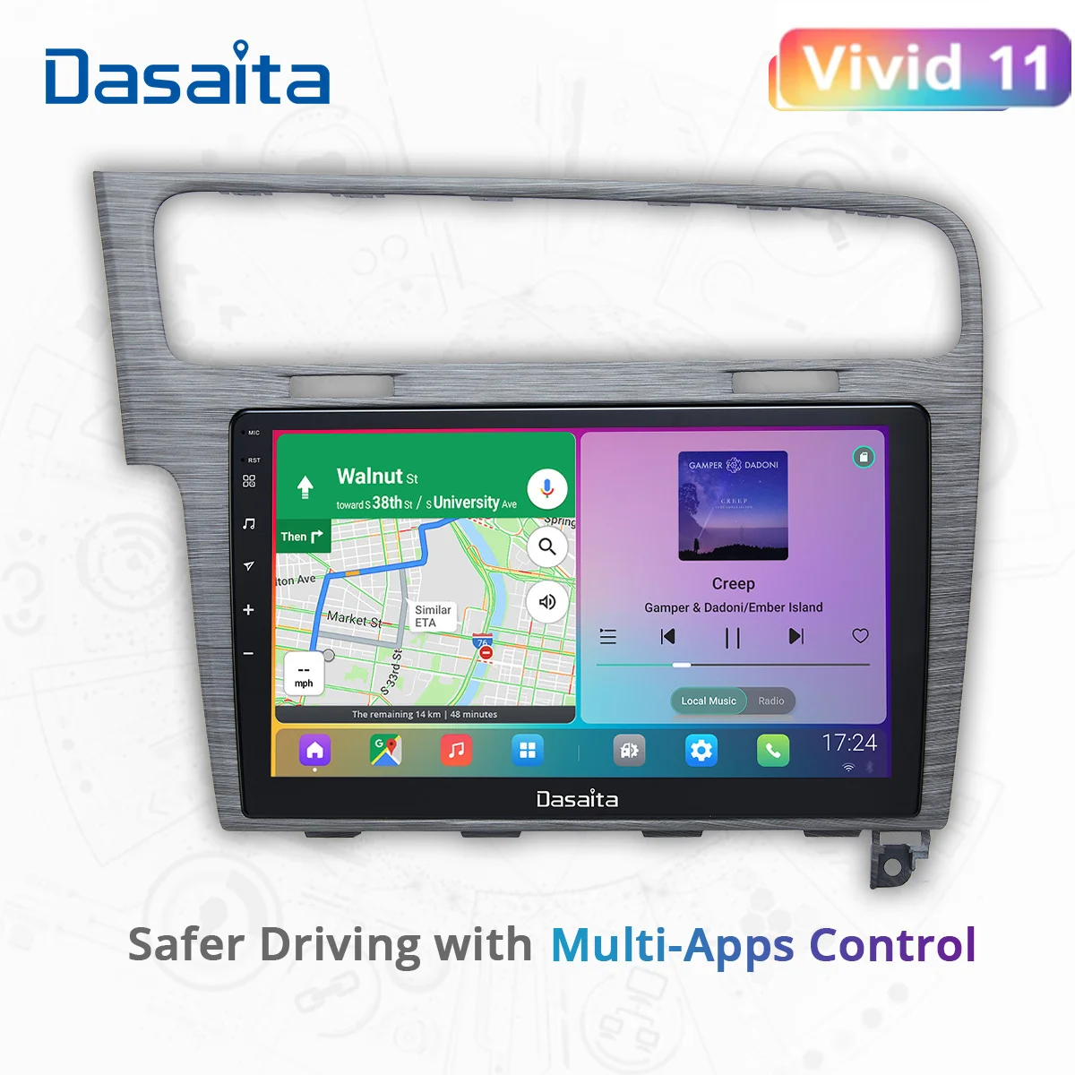 Автомобильная магнитола Dasaita Vivid10 PX6 для VW golf 7 2012 2013 2014 2015 2016 2017 2018 2019 android 4G 64G GPS DSP HA5207S
Автомобильная магнитола Dasaita Vivid10 PX6 для VW golf 7 2012 2013 2014 2015 2016 2017 2018 2019 android 4G 64G GPS DSP HA5207S