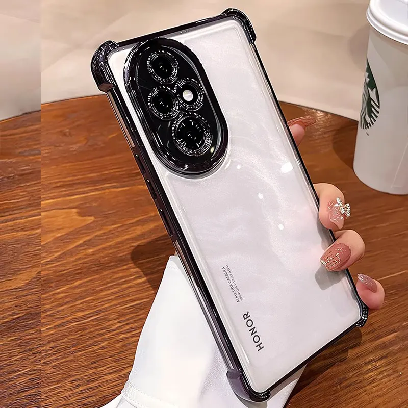 حافظة شفافة مطلية مقاومة للصدمات لهاتف هواوي هونور 200 برو 90 لايت ميت 50 60 حافظة من السيليكون الشفاف Honor200pro 36 حافظة شفافة مطلية مقاومة للصدمات لهاتف هواوي هونور 200 برو 90 لايت ميت 50 60 حافظة من السيليكون الشفاف Honor200pro