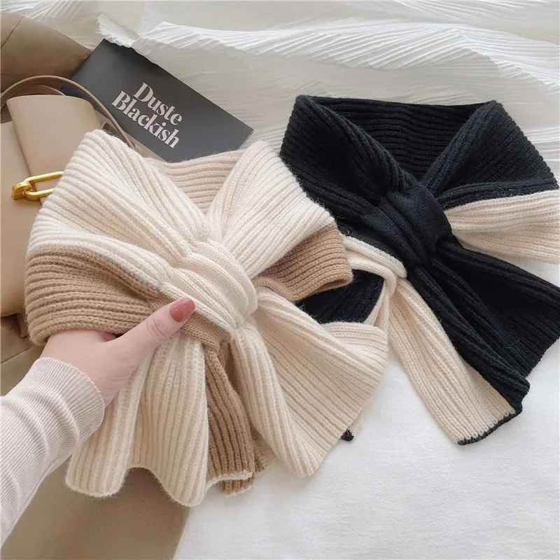 Korean Style Knitted Scarf For Women Girls Autumn Winter Soft Cross Patchwork Colors Scarves Lady Warm Neck Protection New
Korean Style Knitted Scarf For Women Girls Autumn Winter Soft Cross Patchwork Colors Scarves Lady Warm Neck Protection New