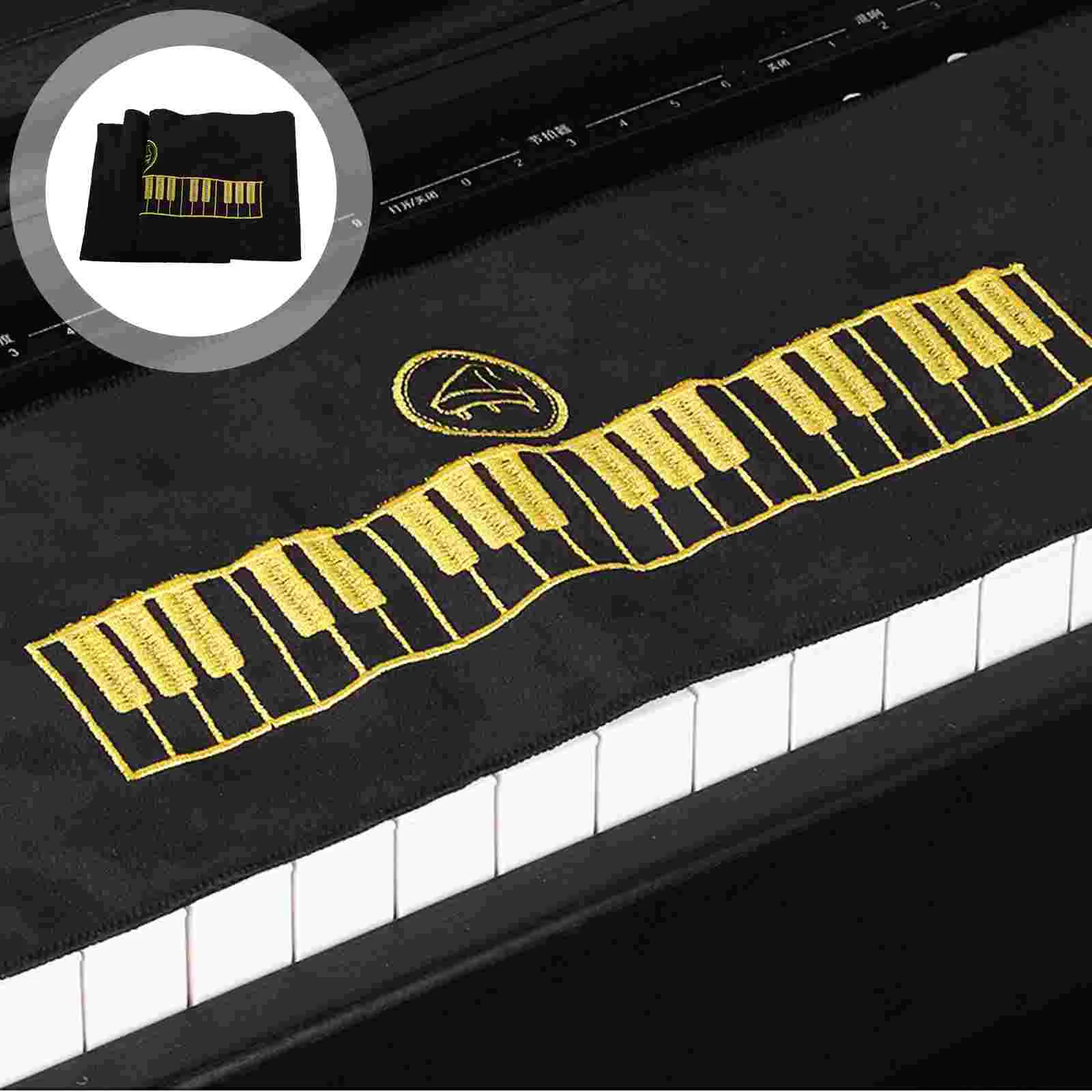 

Piano Dust Cover Foldable Keyboard Durable Cloths Supply Anti-scratch Protectors Fluff Protective Practical Covers