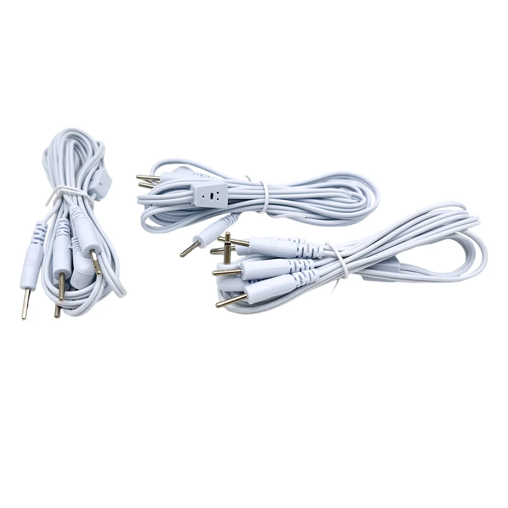 

Tens Electrode Cable Adapter 2/4 Pins Head 2.5mm Plug Type Line Lead Wire for EMS Acupuncture Electrical Nerve Muscle Stimulator