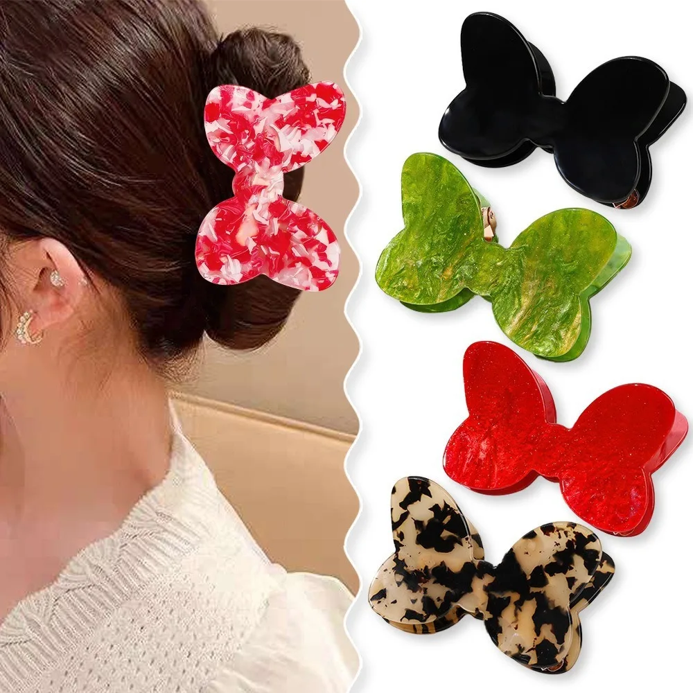 1PC New Bow Hair Catch Claws Acrylic Fashion Hair Accessories Women Trend Temperament Back Head Plate Hairpin Clip Girl Headwear
1PC New Bow Hair Catch Claws Acrylic Fashion Hair Accessories Women Trend Temperament Back Head Plate Hairpin Clip Girl Headwear