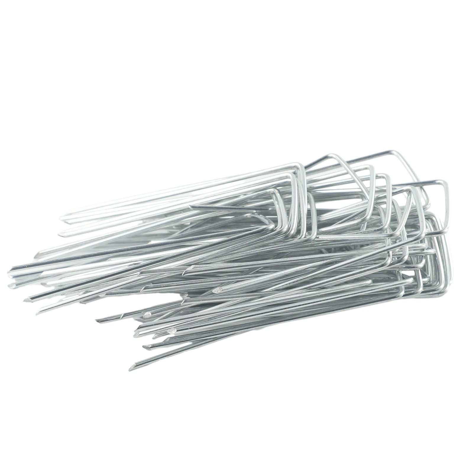 50* Galvanised Metal Ground U Tent Pegs Gazebo Camping Tarpaulin Hooks For Fixing Grass Cloth, Greening, Fixed Lawn
50* Galvanised Metal Ground U Tent Pegs Gazebo Camping Tarpaulin Hooks For Fixing Grass Cloth, Greening, Fixed Lawn