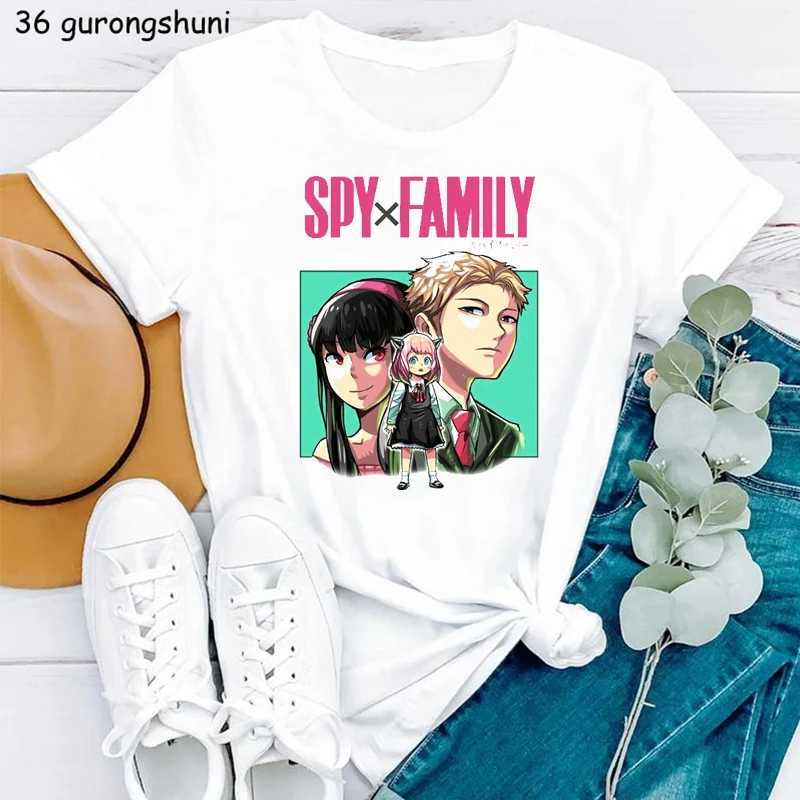 Newest Spy X Family Cartoon Print T Shirt Girls Summer Fashion T-Shirt Femme Japan Anime Anya Forger Female Tshirt Streetwear 
Newest Spy X Family Cartoon Print T Shirt Girls Summer Fashion T-Shirt Femme Japan Anime Anya Forger Female Tshirt Streetwear