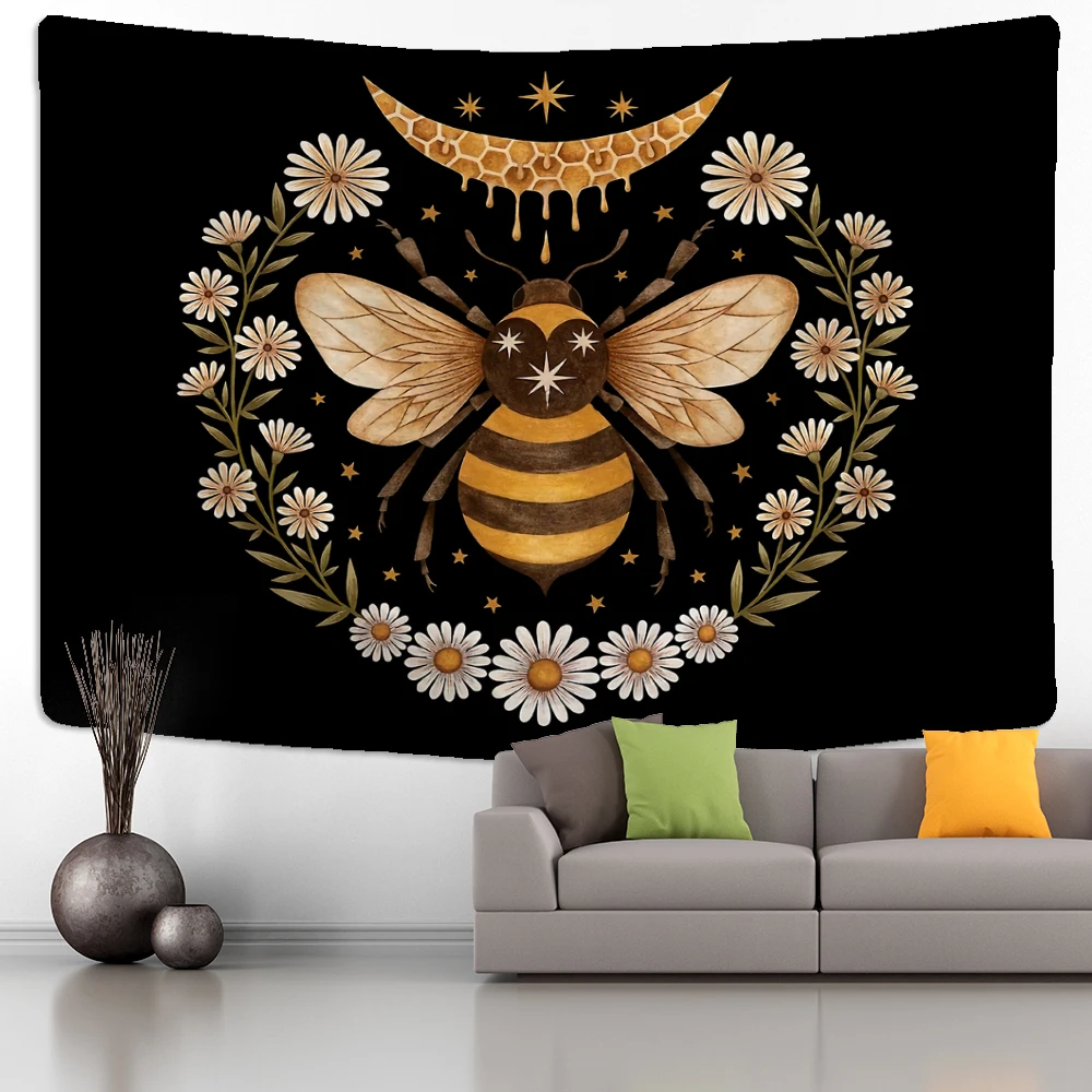 Bee Floral Tapestry Wall Hanging Daisy Flower Wall Decor Tapestries Hanging Bedroom Dorm Room Wall Bee Festival Tapestry
Bee Floral Tapestry Wall Hanging Daisy Flower Wall Decor Tapestries Hanging Bedroom Dorm Room Wall Bee Festival Tapestry