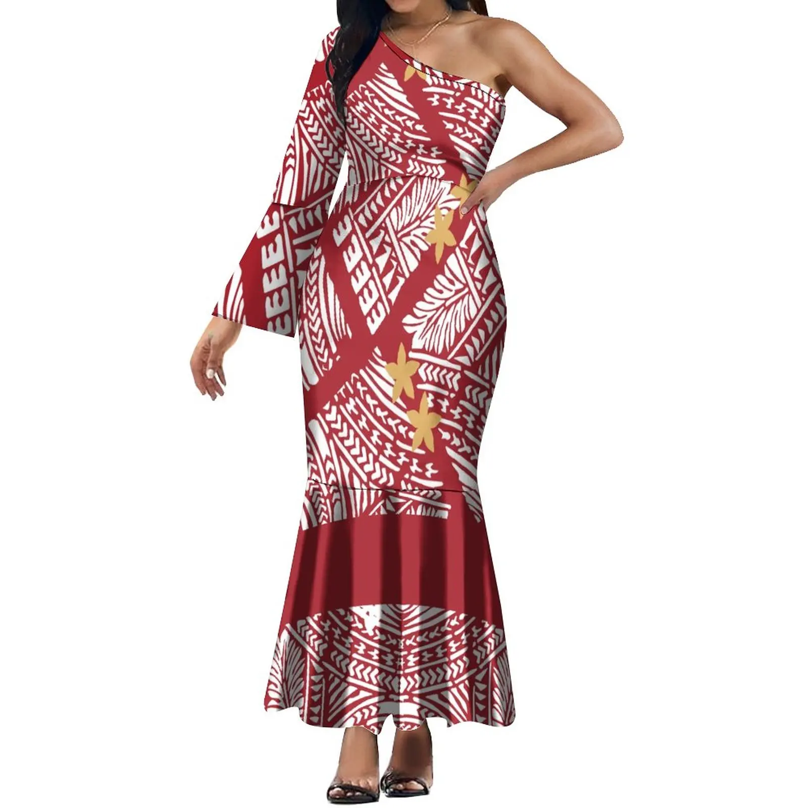 Polynesia 2023 New Women's Fishtail Skirt Long Sleeve Single Shoulder Sexy Long Skirt And Ankle Slim Dress Summer Quality Fabric
Polynesia 2023 New Women's Fishtail Skirt Long Sleeve Single Shoulder Sexy Long Skirt And Ankle Slim Dress Summer Quality Fabric