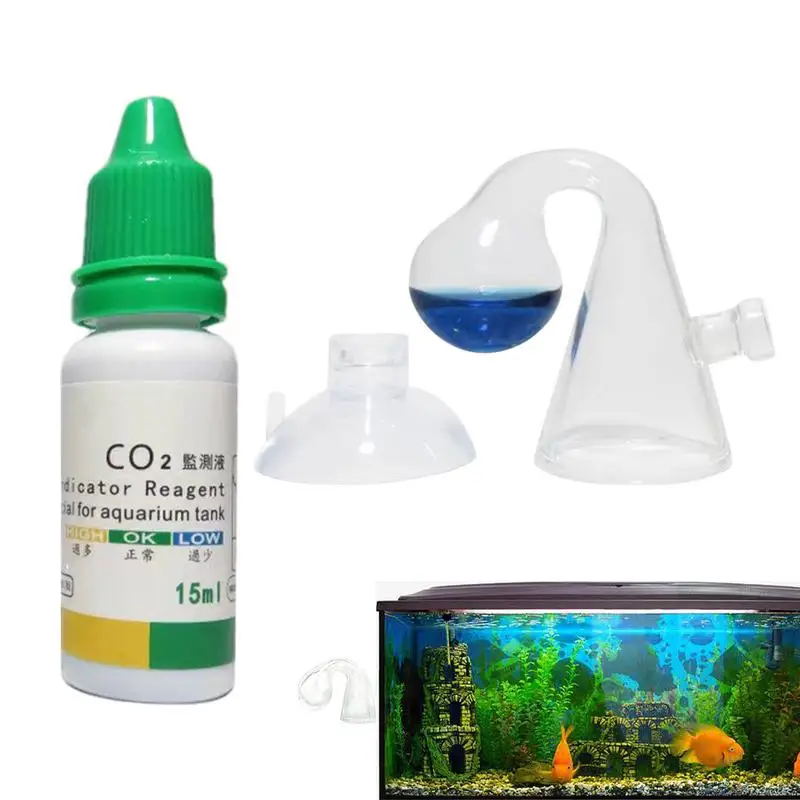 CO2 Fish Tank Diffuse Glass Drop Checker Co2 Monitor Glass Drop Checker Indicator 15ml CO2 Checker Solution For Fish Tanks
CO2 Fish Tank Diffuse Glass Drop Checker Co2 Monitor Glass Drop Checker Indicator 15ml CO2 Checker Solution For Fish Tanks