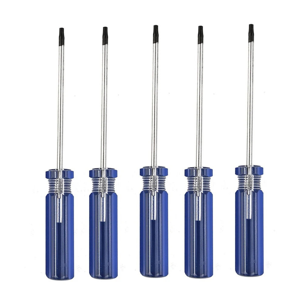 5pcs Screwdriver With Hole Screwdriver T8 T9 T10 Torx Screwdriver 130mm Blue Hand Open Screwdriver Tool For Xboxs PS3 RepairTool
5pcs Screwdriver With Hole Screwdriver T8 T9 T10 Torx Screwdriver 130mm Blue Hand Open Screwdriver Tool For Xboxs PS3 RepairTool