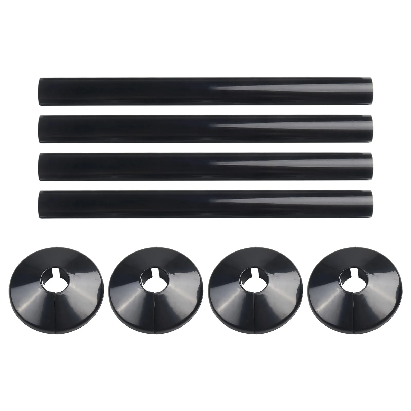 Durable Materials Universal Black Finish Part Replacement Pipe Cover Tube Radiator Pipe Covers Black Chrome Plastic
Durable Materials Universal Black Finish Part Replacement Pipe Cover Tube Radiator Pipe Covers Black Chrome Plastic