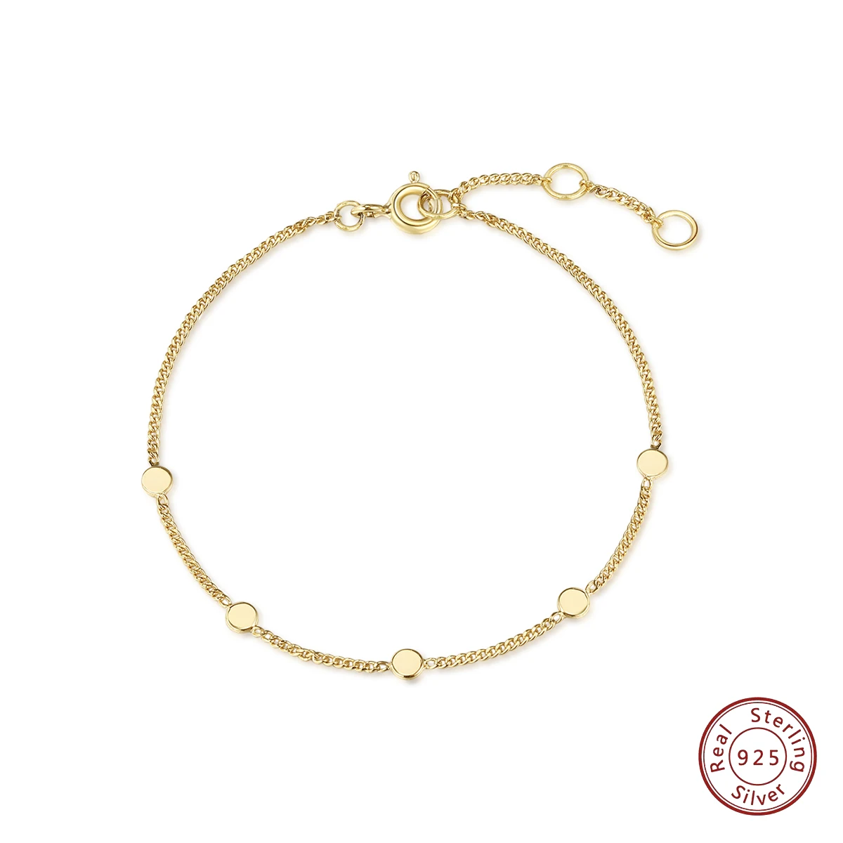 Fine Jewellery Delicate Minimalist 14k Gold Plated 925 Sterling Silver Hip Hop Chain Discs Coin Summer Bracelet Gift Ideas
Fine Jewellery Delicate Minimalist 14k Gold Plated 925 Sterling Silver Hip Hop Chain Discs Coin Summer Bracelet Gift Ideas