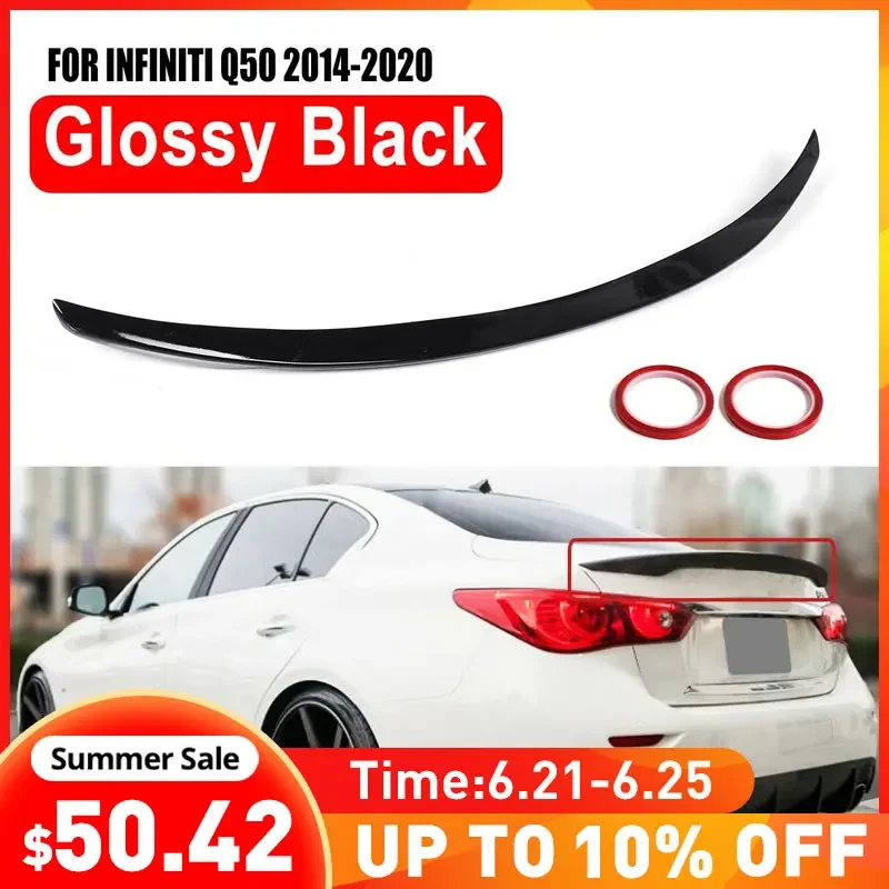 Painted Glossy Black OE Style Car Raer Trunk Spoiler Wing Lip Roof Spoiler Wing For INFINITI Q50 2014-2020 For Infiniti q50
Painted Glossy Black OE Style Car Raer Trunk Spoiler Wing Lip Roof Spoiler Wing For INFINITI Q50 2014-2020 For Infiniti q50
