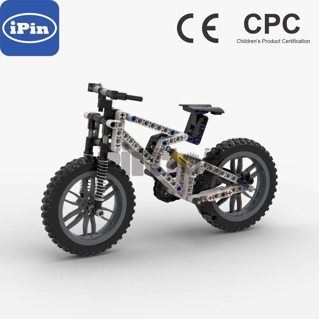 Moc-1317 full shock absorber mountain bike - 175pcs electronic drawing with support and splicing building block technology assem
Moc-1317 full shock absorber mountain bike - 175pcs electronic drawing with support and splicing building block technology assem